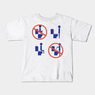 Simple Rules For The Toilet Kids T-Shirt